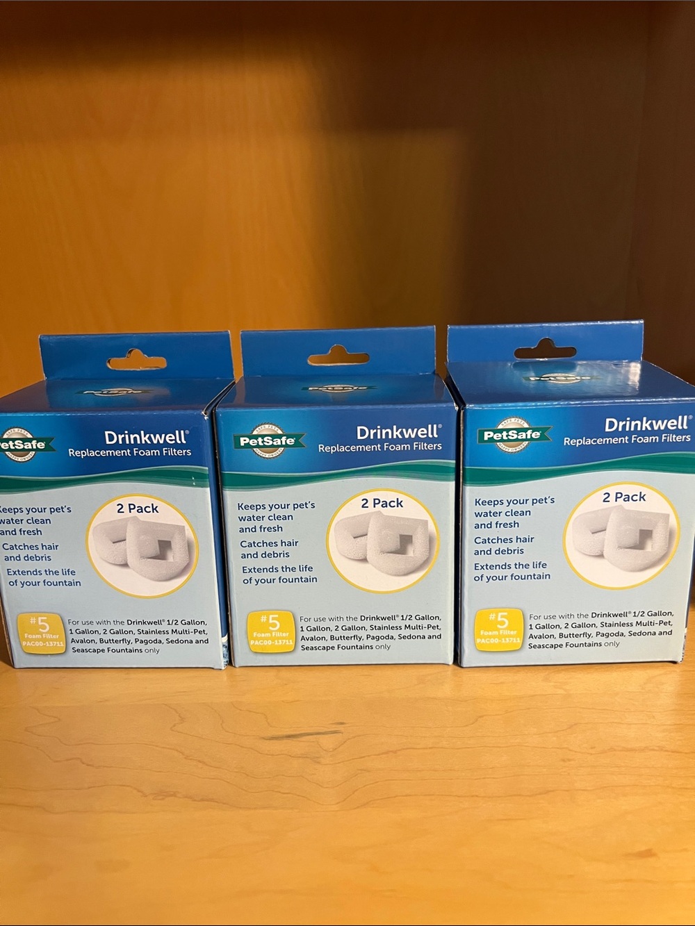 PetSafe Drinkwell Replacement Foam Filters - White (2 Pack Boxes)